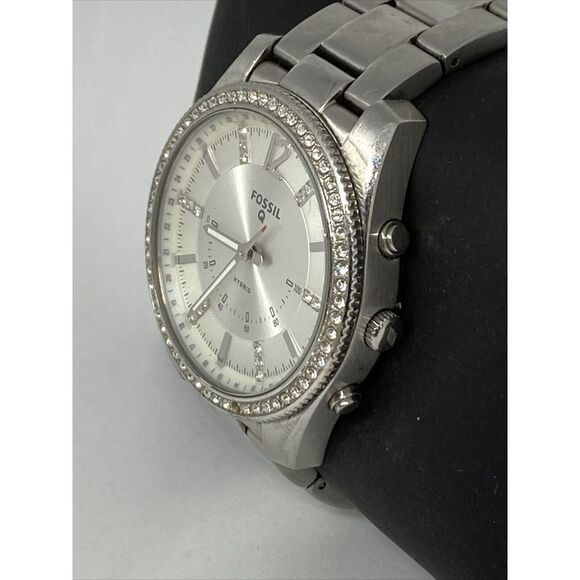 Fossil FTW5015 Women's Stainless Steel White Analog Dial Hybrid Smartwatch XX661 - Picture 4 of 12